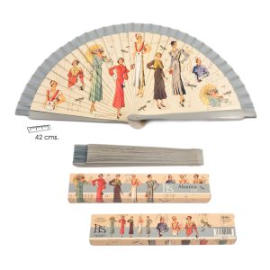 ABANICO BOCETOS DE MODA AÑOS VEINTE