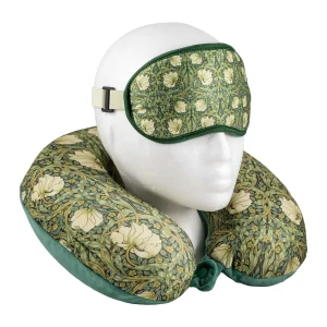 ALMOHADA DE VIAJE Y ANTIFAZ WILLIAM MORRIS “PIMPINELLA”