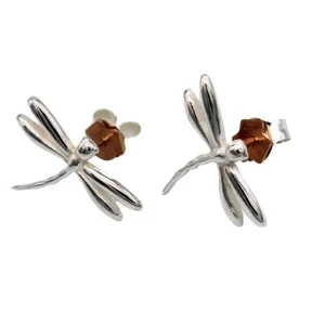 PENDIENTE PEQUEÑO PLATA LEY LIBÉLULA