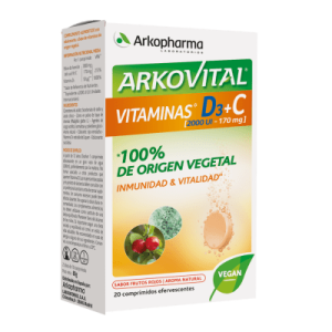Arkovital Vitamina D3+C Vegetal 20 Comp