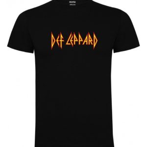 Polera Algodon  Estampado Def Leppard